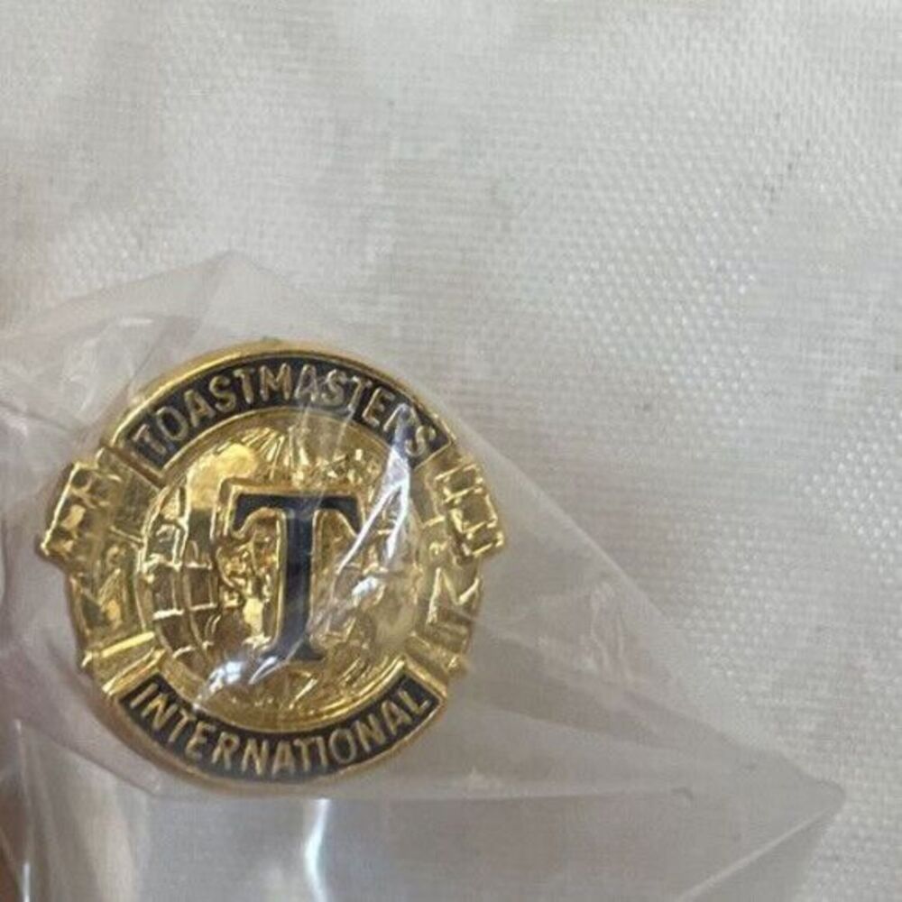Vintage Toastmaster International Gold Tone Pin Award New